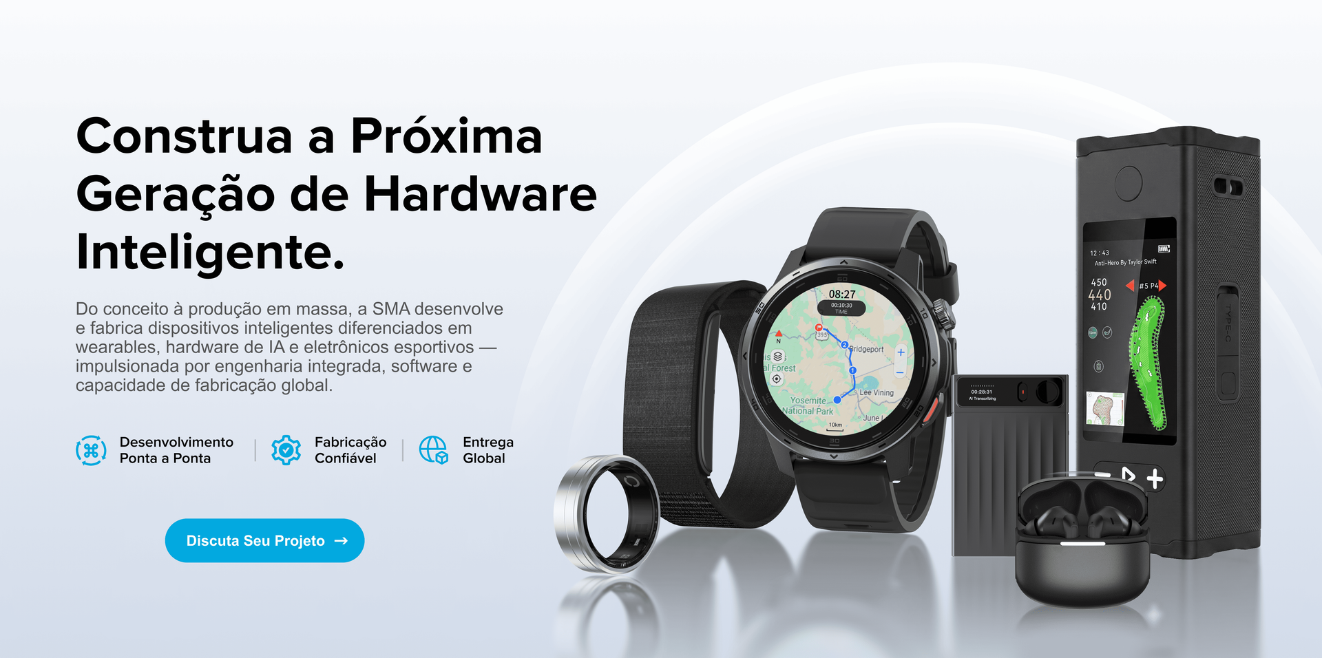 Fabricante wearables inteligentes oem odm smawatch