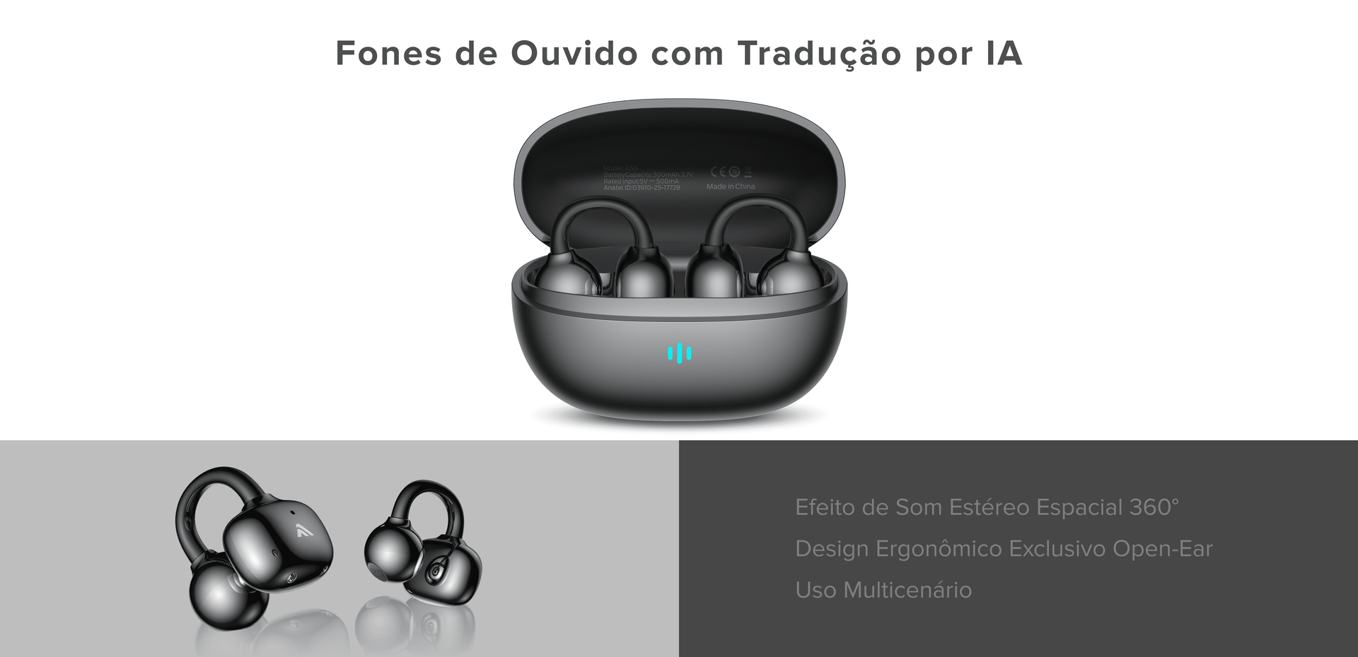 fones de ouvido ia traducao oem odm fabrica